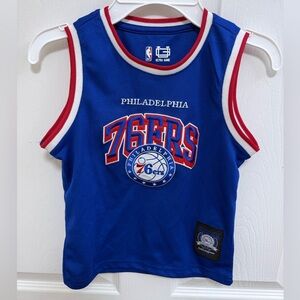 Kids NBA Philadelphia 76ers Blue Jersey, Size 4